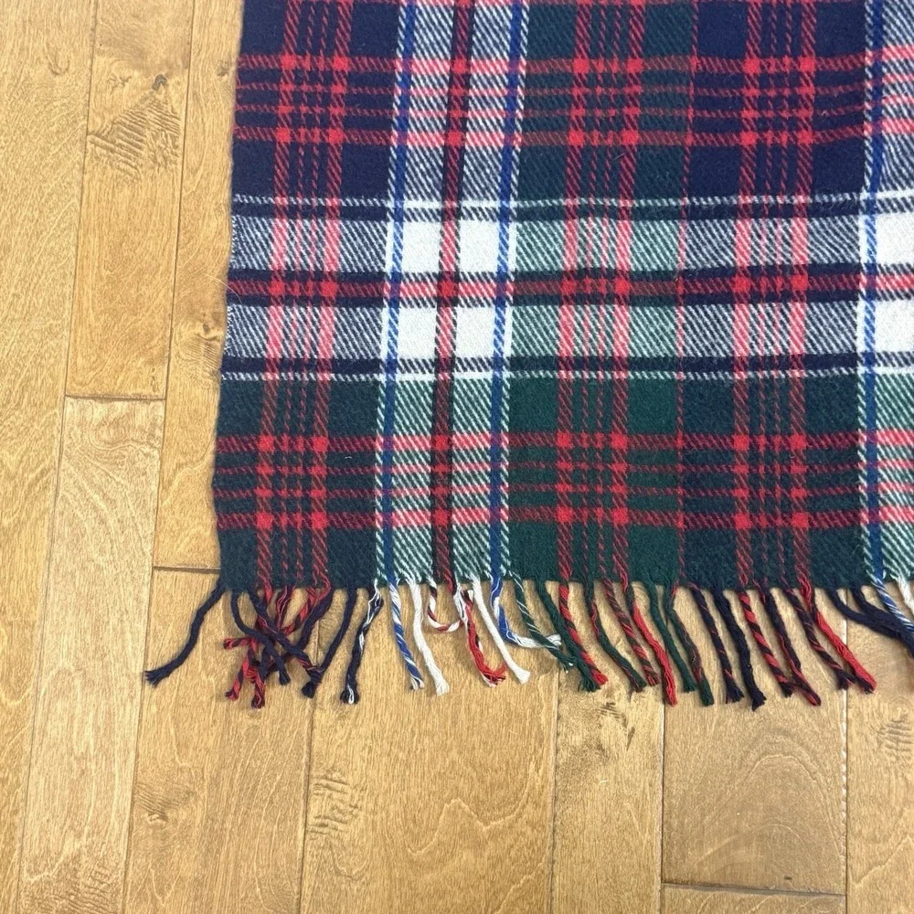 Vintage Perth Robe All Wool Tartan Plaid Throw Blanket Lap Robe 41x60 Cabin F/W